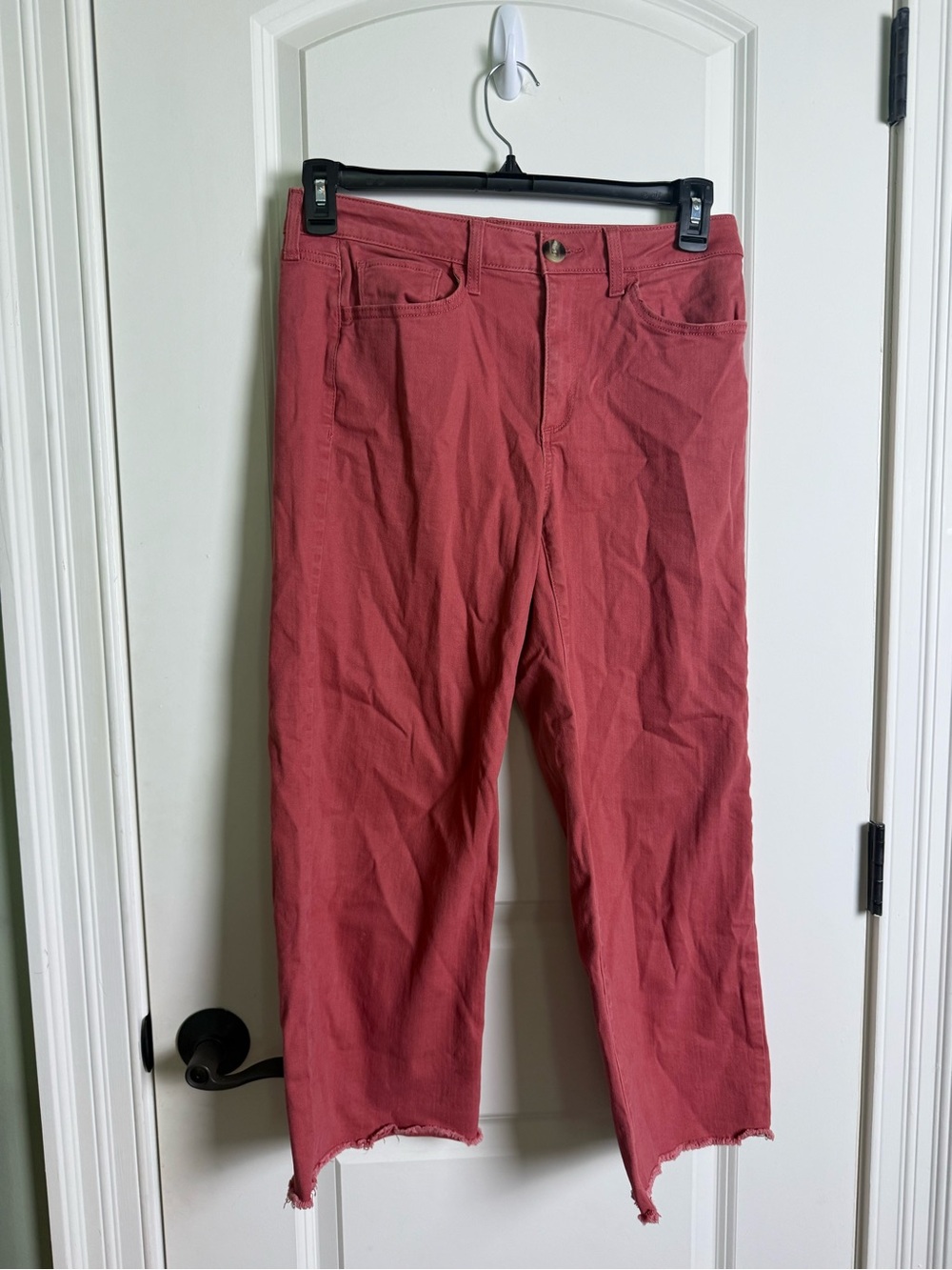 Sonoma Dusty Rose Cropped Straight-Leg Pants